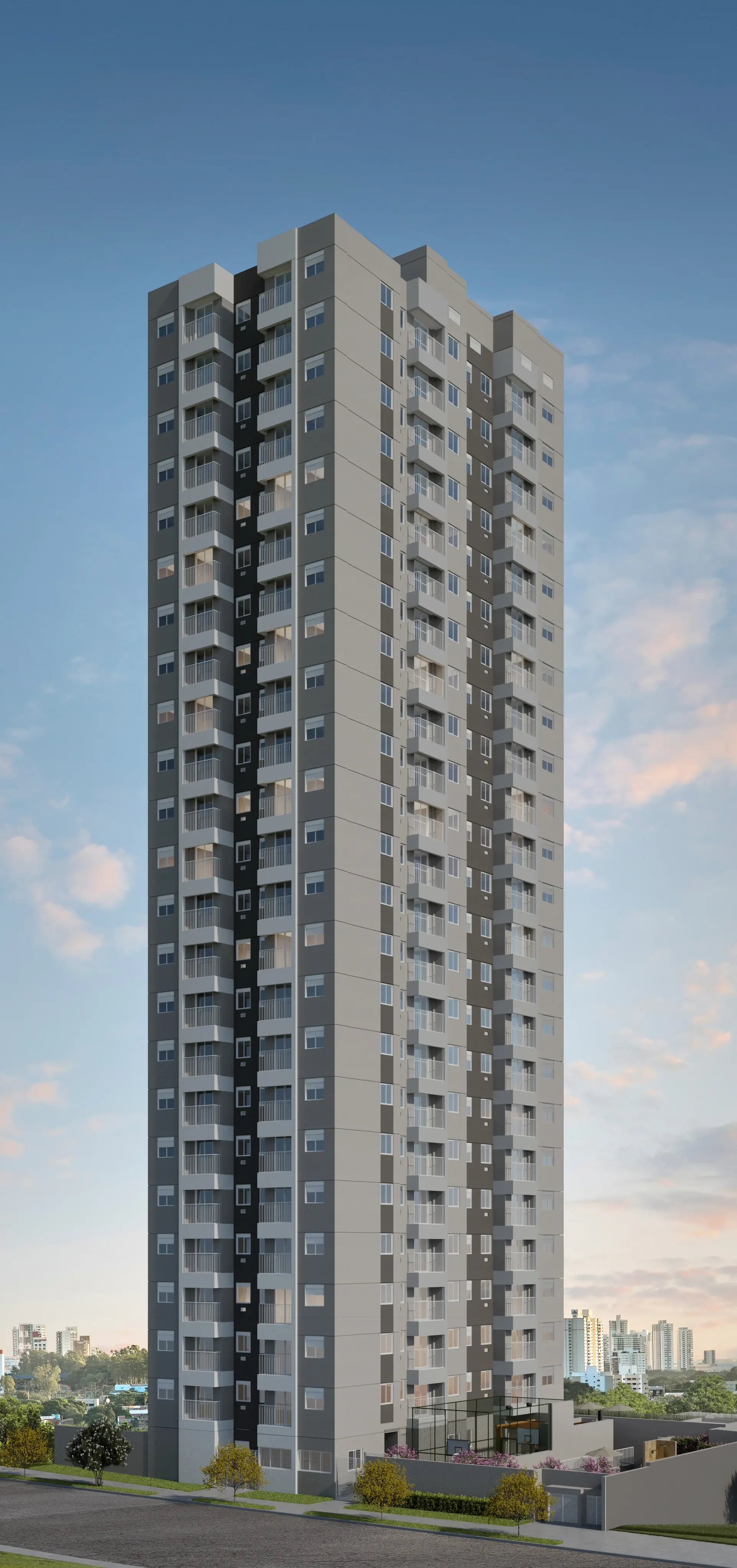 Fachada do empreendimento Lumi Spark, Zona Leste de São Paulo